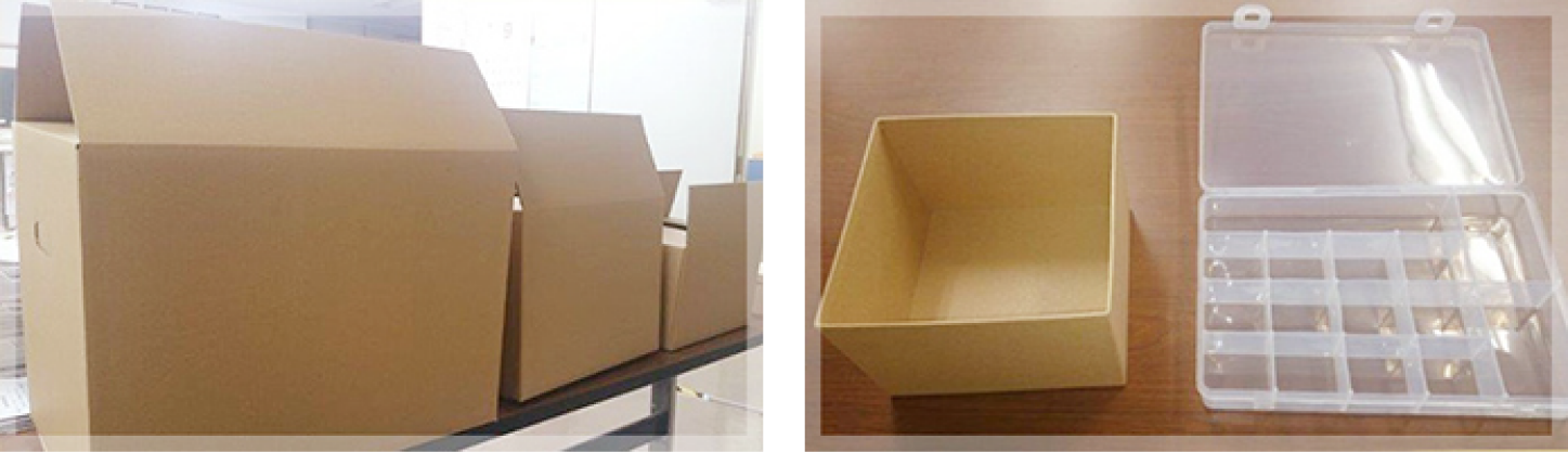 遺品整理仕分け梱包例